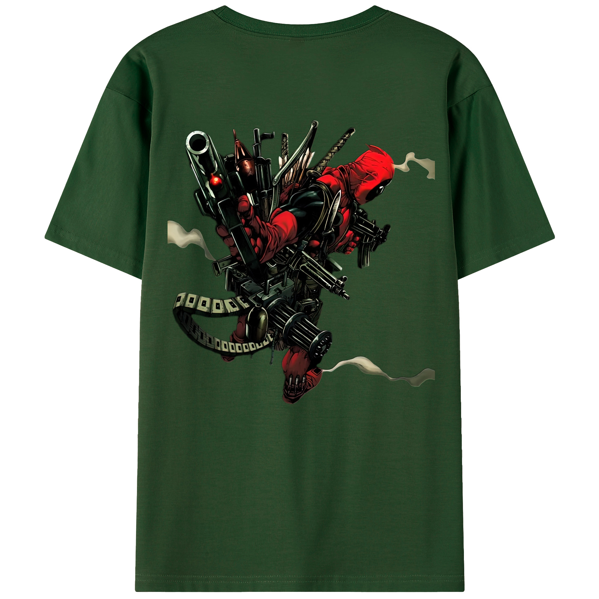（画像用） Deadpool デッドプール 綿100％半袖Tシャツ（背面プリント）